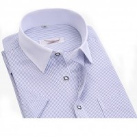 SKST007 homemade slim short-sleeved shirt style, making professional shirt style, custom-made men's short-sleeved shirt style, short-sleeved shirt manufacturer detail view-1